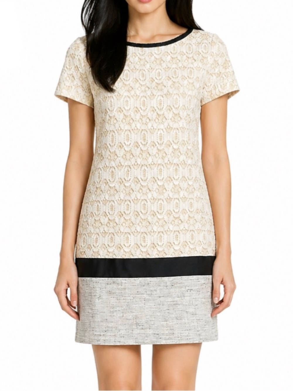 W118 by Walter Baker Rashida Floral Lace Tweed Sheath Dress Small